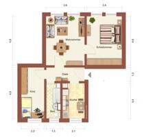 3 Zimmer Wohnung möbiliert Suhl neu saniert