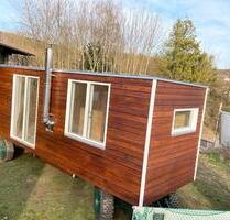 Vermietung Miet Tiny House Bauwagen Wohnen Büro Gästezimmer 8.50m - Aschaffenburg Gailbach