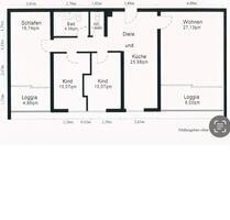 4 Zimmer Wohnung in Steinbach - 1.400,00 EUR Kaltmiete, ca.  105,00 m² in Steinbach (Taunus) (PLZ: 61449)