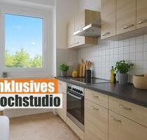 Wunderschöne 2 Zimmer mit Einbauküche und Südbalkon in grüner und ruhiger Stadtrandlage! - Chemnitz Klaffenbach