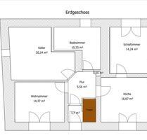 Schicke EG 2,5 Zimmer Wohnung - 600,00 EUR Kaltmiete, ca.  71,00 m² in Reiskirchen (PLZ: 35447)