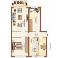3-Raumwohnung 4.OG mit Balkon, WG geeignet - Greifswald Groß Schönwalde