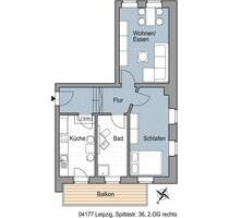 Leipzig Lindenau- 2 Zimmer Wohnung mit Balkon