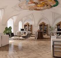 Bibliothek I Deckenmalerei und Stuck I 3-Zimmer I Wohnung, Galerie oder Büro - Bamberg Am Bruderwald
