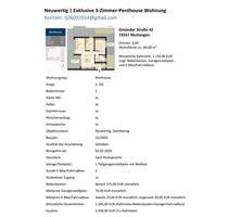 vermiete 3 Zimmer Penthouse Wohnung in Mutlangen