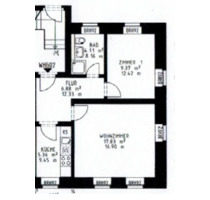 helle 2 Zimmer Wohnung im EG mit separater Küche und Dusche! #Tu8 - Freital
