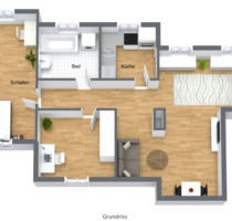 Straubing, 72m² 3-Zimmer DG-Wohnung inkl. Stellplatz Zentrumsnähe