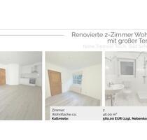 Vermietung: 2-Zimmer Souterrain-Wohnung mit großer Terrasse - Bad Schwartau