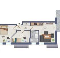 Neubauwohnung DG Whg. 7 - 2 Zimmer Sophienstraße Diepholz