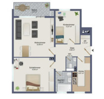 3-Zimmer Wohnung in Bad Homburg Kirodrf mit Blick auf die Skyline - Bad Homburg vor der Höhe Gonzenheim