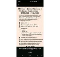 1 Zimmer Wohnung - 500,00 EUR Kaltmiete, in Norden (PLZ: 26506)