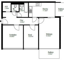 3.5 Zimmer Apartment - 1.240,00 EUR Kaltmiete, in Böblingen (PLZ: 71034) Dagersheim