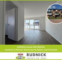 RUDNICK bietet ERSTBEZUG: moderne 3-Zimmer Wohnung mit Balkon und Fahrstuhl - Haste