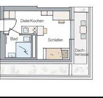 1 Zimmer Appartement Erlangen Zentrum Penthouse möbliert