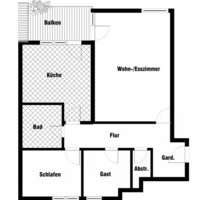 Schöne 3 Zimmer Wohnung, Dachgeschoss mit Fahrstuhl - Papenburg