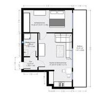 Möblierte 2 Zimmer Whg., Balkon, Uni-Altstadt nah - Regensburg Galgenberg