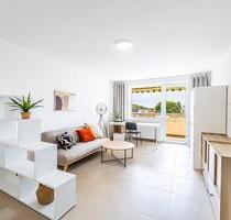 Frisch saniertte und möblierte 1 Zimmer Wohnung mit Balkon in toller Lage. Inkl. Heizung & Strom - Nürnberg Gibitzenhof