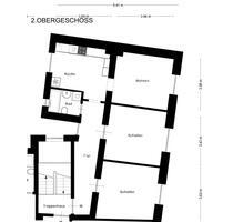 3 -Zimmer Wohnung - 72qm - 540,00 EUR Kaltmiete, ca.  72,30 m² in Castrop-Rauxel (PLZ: 44579) Bladenhorst