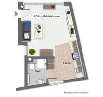1-Zimmer Appartment - Erdgeschosswohnung - Albstadt