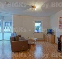 BIGKs: Suhl-Mitte- vollmöblierte 2 Zimmer Wohnung mit Duschbad und offener Küche (-;)