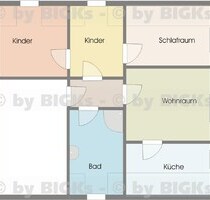 BIGKs - Zella-Mehlis: 4 Zimmer Wohnung ,separate Küche, Wannen u. Duschbad, Garten (-;)
