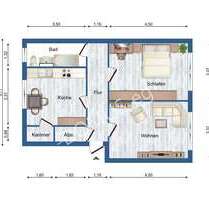 Neu möblierte 2 Zimmer Wohnung mit Einbauküche! - Ramin