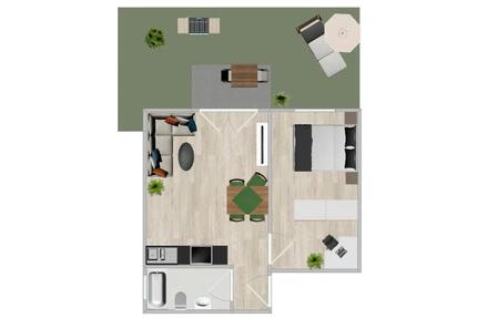 2 Zimmer Wohnung - 890,00&nbsp;EUR Kaltmiete, ca.&nbsp; 45,00&nbsp;m&sup2; in Weil der Stadt (PLZ: 71263)