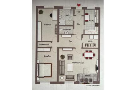 Helle 3-Zimmer Wohnung mit Balkon in Wolfsburg Stadtmitte