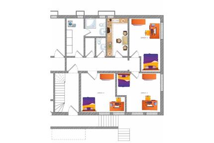 Studenten WG Zimmern je 16 qm in Freiburg Hochdorf zu vermieten - Freiburg im Breisgau Brühl