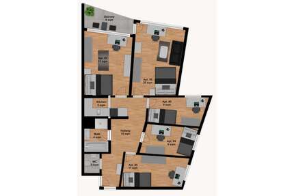 WG-Zimmer in München 800,00 € 9 m²