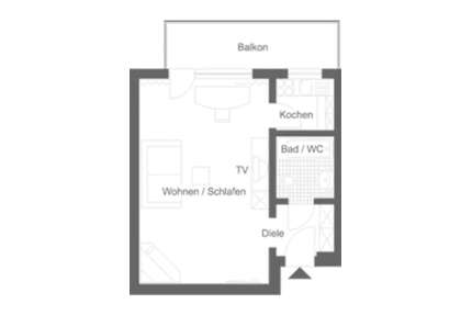 Wohnen auf Zeit in Düsseldorf 1.150,00 €