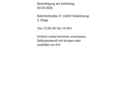 Nachmieter für eine 2 Zimmer Wohnung - Süderbrarup