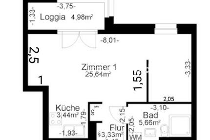 Wohnungsswap - 1 Zimmer, 40 m² - Reichsstraße, Berlin