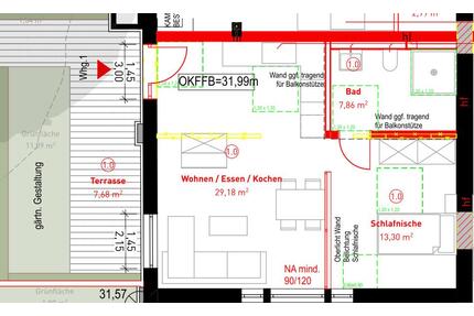 vollständig renovierte 2-Zimmer Wohnung in Rhede verfügbar