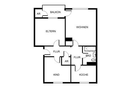Wohnung zum Mieten in Herne 469,00 € 61.2 m²