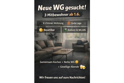 3 WG-Zimmer in Bremen ab 01.06. frei - gerne Azubisjunge Leute