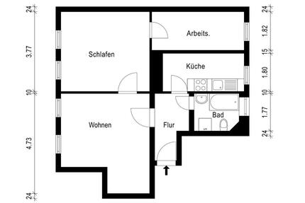 Schöne 3 Zimmer Wohnung in Jena Nord