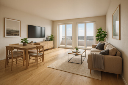 Ahlener Marienplatz, eine 3-Zimmer Neubauwohnung mit 89m² Wohnfläche im EH 40 KNG-Haus.