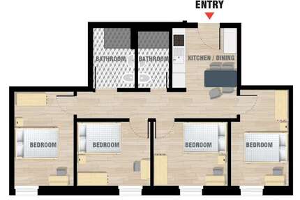 WG-Zimmer in Berlin 715,00 € 11 m²