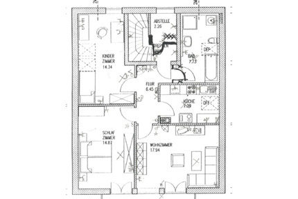 Helle 3-Zimmer Dachgeschosswohnung (81m²) in Rohrdorf