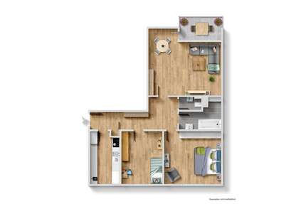 Wohnung zum Mieten in Königsbrunn 1.300,00 € 82 m²