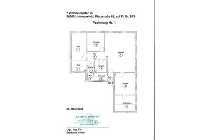 familiengerechte 4,5 Zimmer – Wohnung in Untermaxfeld - Königsmoo - Königsmoos