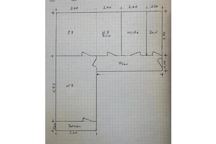60m2, 3RWG mit Balkon, Wohnung, Keller, Parkplatz in Bützow - Tarnow