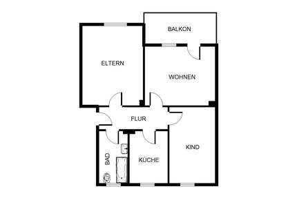 Wohnung zum Mieten in Gelsenkirchen 429,00 € 56.75 m²