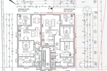 Erstbezug - Wohnung - 3 Zimmer - ruhige Lage nähe SchlüchternA66