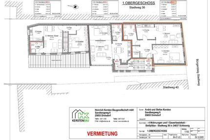 Helle 2-Zimmer Wohnung mit Stellplatz in Schleswig ( Erstbezug )