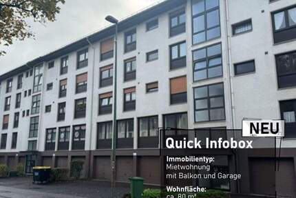 Erstbezug nach Sanierung! 3-Zimmer Mietwohnung mit Balkon und Garage in zentraler Lage der Stadt Lüdenscheid