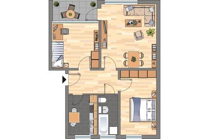 Demnächst frei! 3-Zimmer-Wohnung in Braunschweig Weststadt