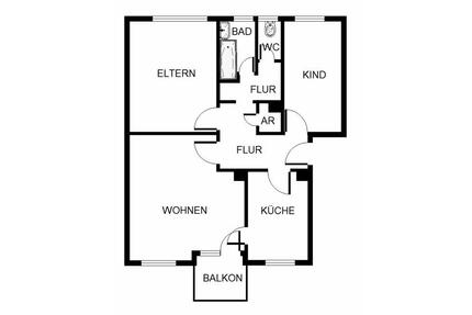 Wunderschöne 3-Zimmer-Wohnung! - 731,00&nbsp;EUR Kaltmiete, ca.&nbsp; 66,44&nbsp;m&sup2; in Mannheim (PLZ: 68305) Gartenstadt
