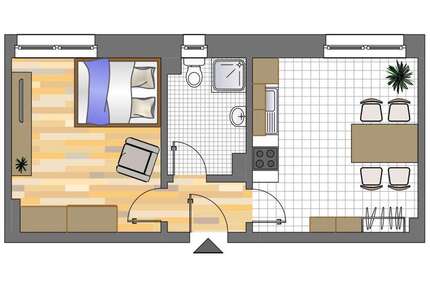 Wohnung zum Mieten in Dortmund 134,62 € 34.92 m²